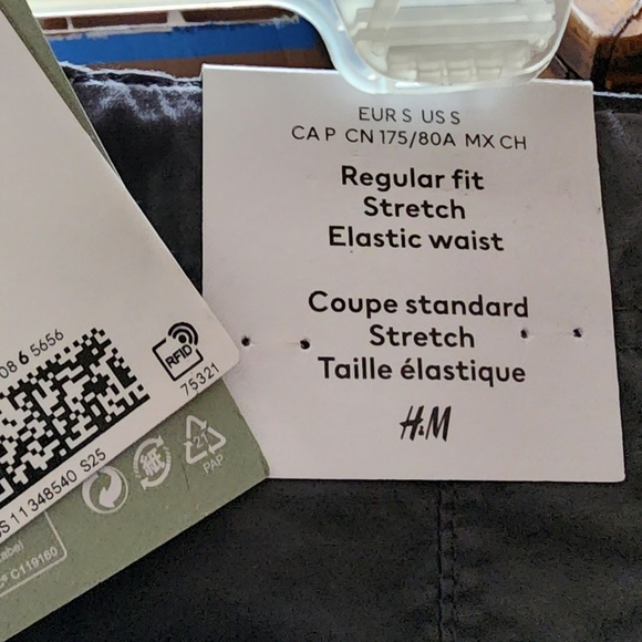 H & M Cargo Pant size S dark gray - Picture 4 of 9